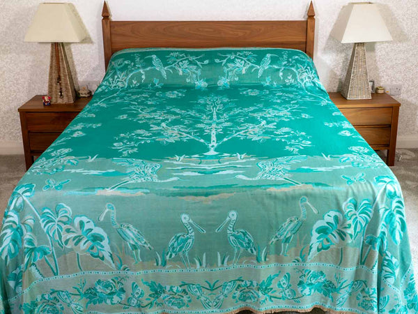 Green Tree of Life Bedspread