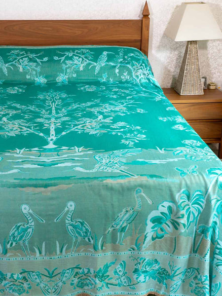 Green Tree of Life Bedspread