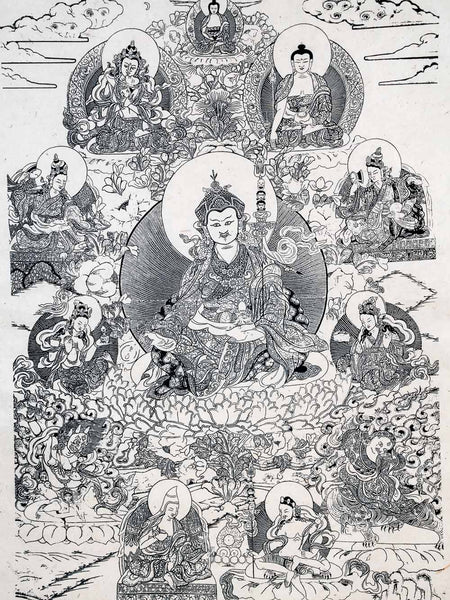 Padmasambhava Print on Nepalese Rice Paper