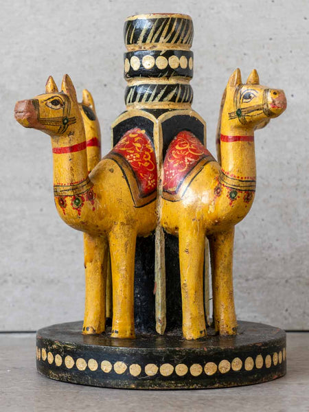 Painted Camel Candeholder