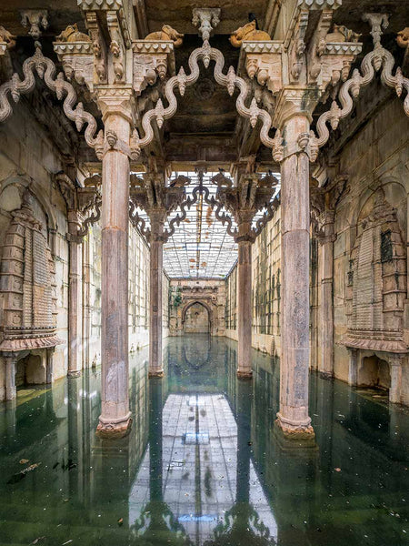 Square Photo of Flooded Raniji Stepwell, Bundi