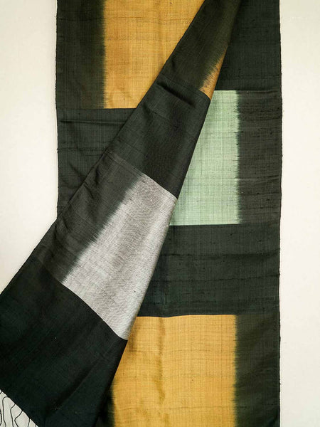 Black Silk Pha Tung from Laos Wallhanging