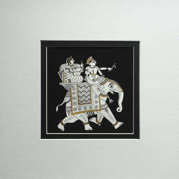 Indian Phad Painting | Elephant and Riders