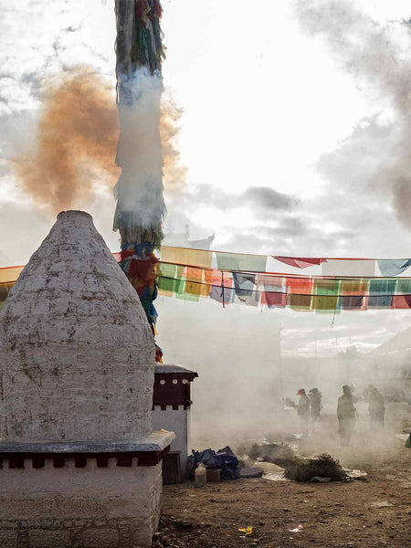 Photo of Juniper Burners at Samye Monastery