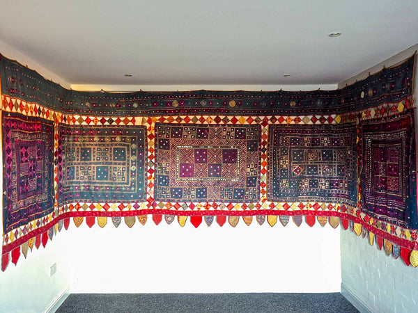 Large Embroidered Wallhanging from Gujarat