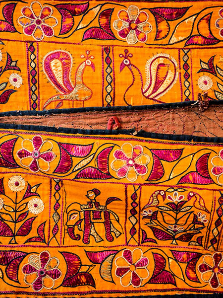 Long Vintage Embroidery from Gujarat