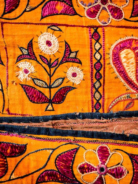 Long Vintage Embroidery from Gujarat
