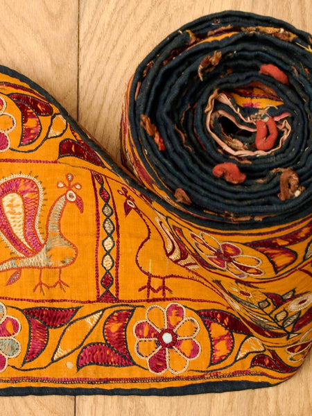 Long Vintage Embroidery from Gujarat