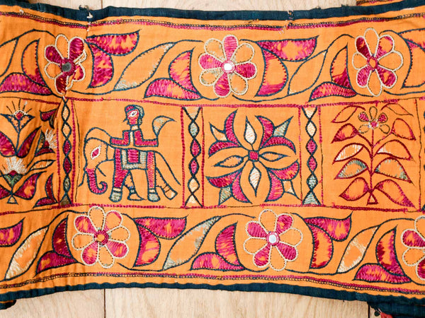 Long Vintage Embroidery from Gujarat