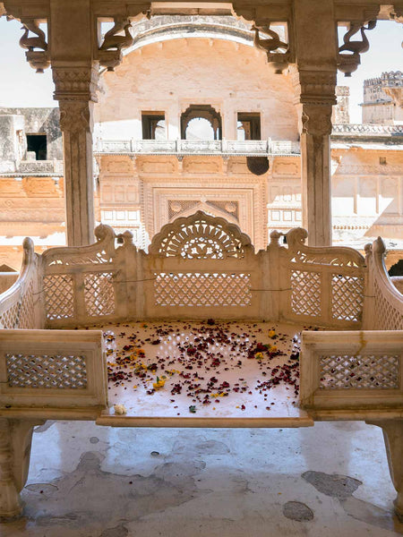Marble Chaise, Bundi Palace | Photos of Rajasthan