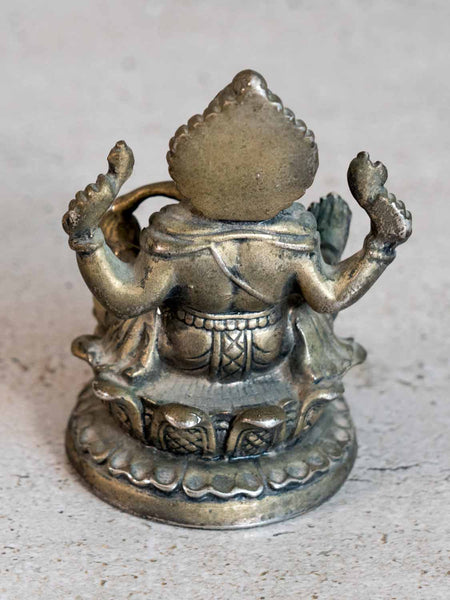 Small Silver Coloured Ganesh Statue