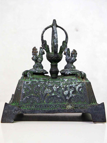 Verdigris copper Indian cosmetic box