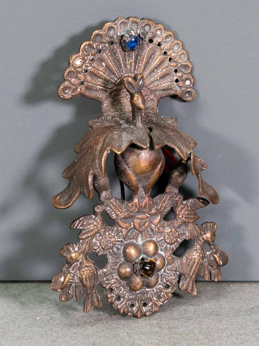 Antique peacock brooch deals