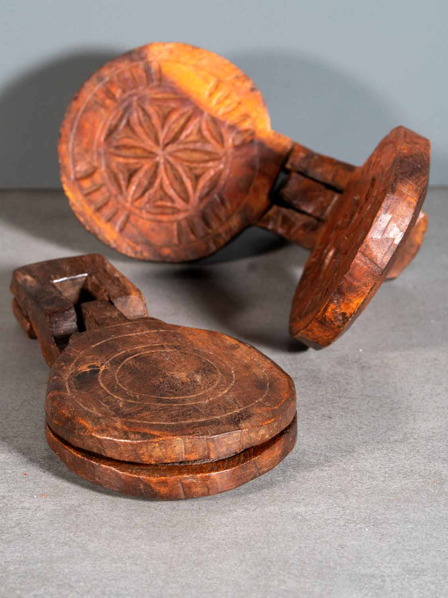 Wooden cheap biscuit moulds