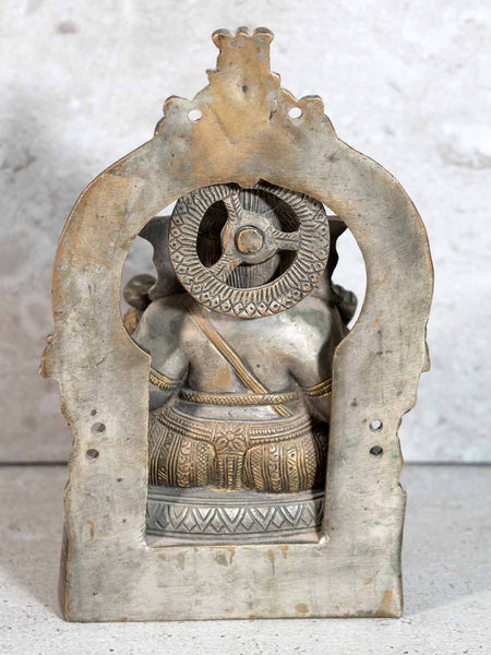 White Brass Ganesh statue
