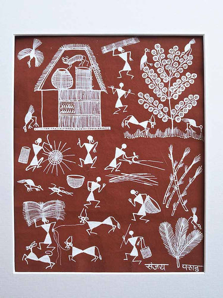 Making Baskets | Warli Painting