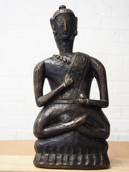 Old Wooden Buddha from Arunachal Pradesh 1