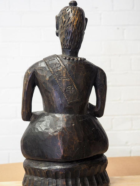 Old Wooden Buddha from Arunachal Pradesh 3
