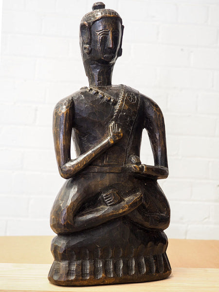 Old Wooden Buddha from Arunachal Pradesh 4