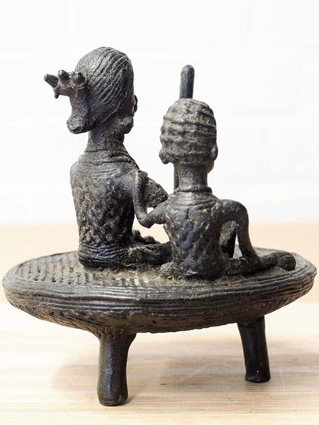 Indian Sculpture of Women Grinding Corn 3