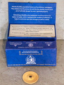 Akshobhaya Tibetan Incense in a Blue Box