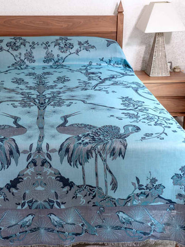 Blue Tree of Life Bedspread 