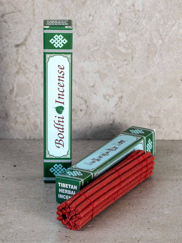 Bodhi Tibetan Incense in a blue & green box