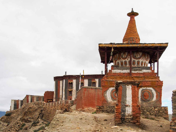 Chorten, Tsarang monastery, Mustang, Nepal