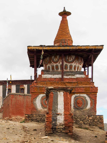 Chorten, Tsarang monastery, Mustang, Nepal