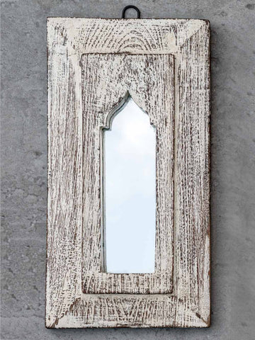 Distressed White Arched Mirrors 2
