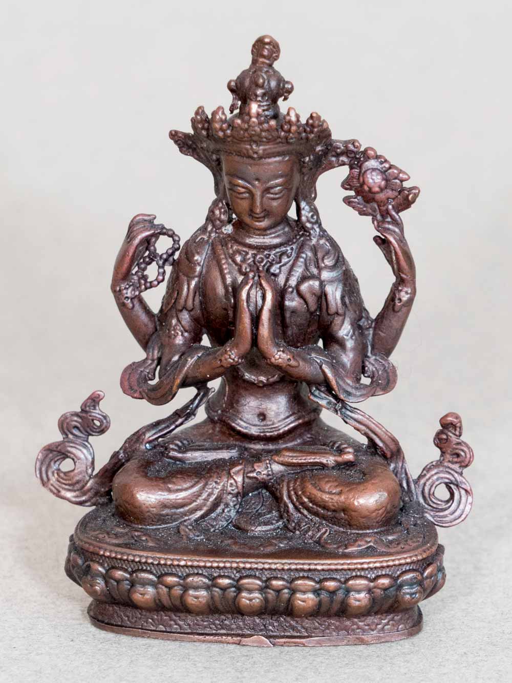 Fine Avalokiteshvara Buddha Statue, 6.5cm