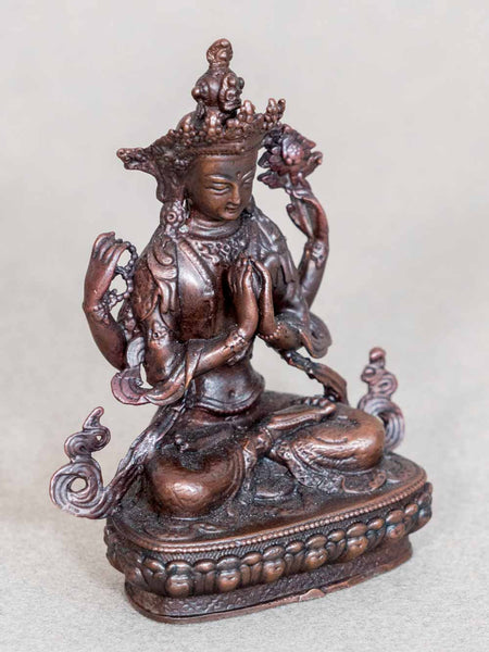 Fine Avalokiteshvara Buddha Statue, 6.5cm