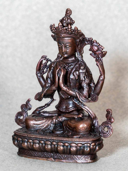Fine Avalokiteshvara Buddha Statue, 9.5cm