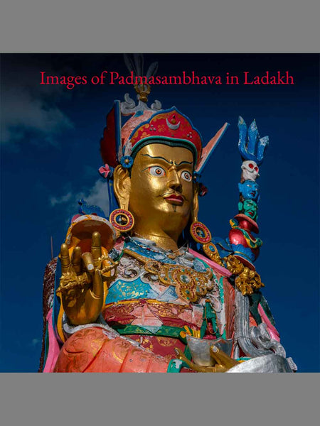 Padmasambhava against a deep blue sky