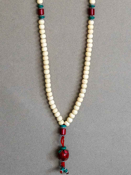 Long Camel Bone Tibetan Mala