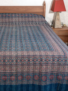 Madder & Indigo Ajrakh Indian Bedspread 