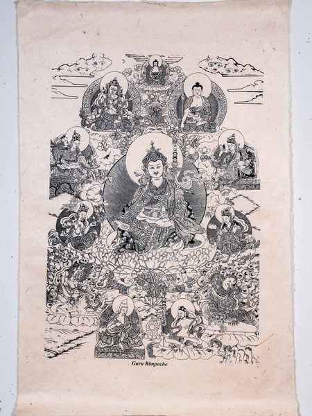 Padmasambhava Print on Nepalese Rice Paper