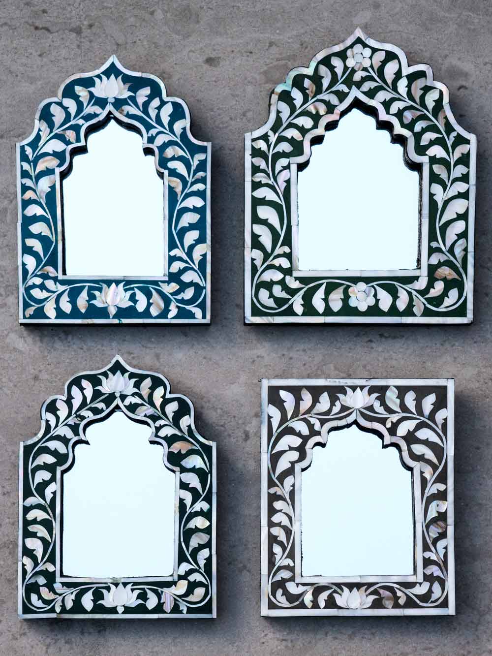 Small Inlaid Mother of Pearl Mirrors