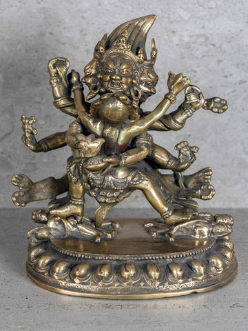 Tibetan Buddhist Protector Deity with Consort