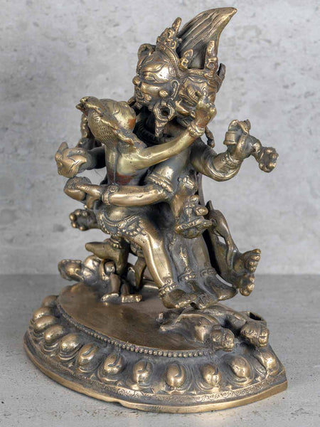 Tibetan Buddhist Protector Deity with Consort