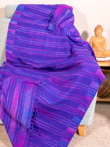 Tibetan Blanket in Violet Colours