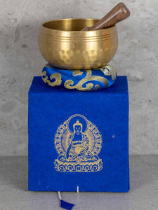 Tibetan Singing Bowl in Decorative Box