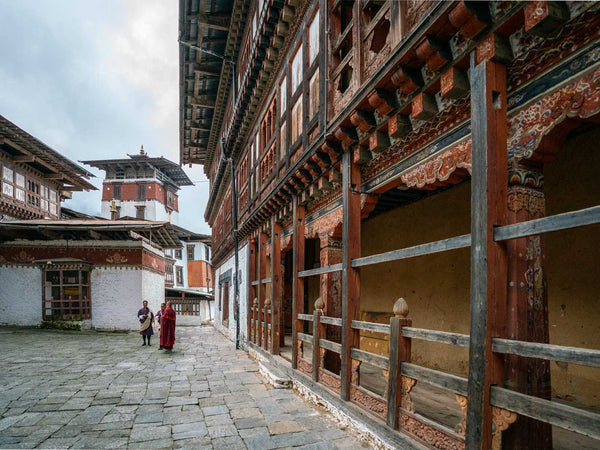 Trongsa monastery courtyard, Bhutan 