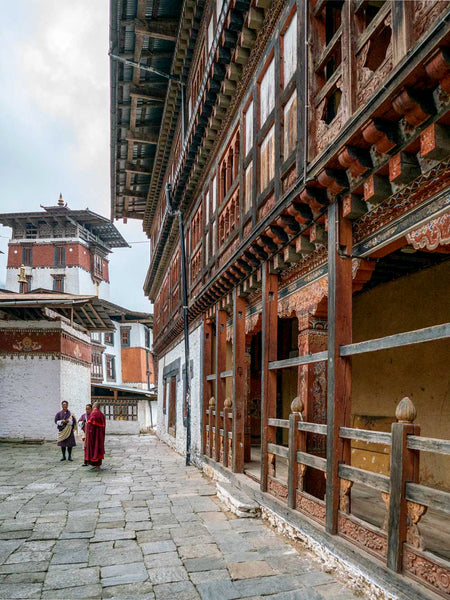 Trongsa monastery courtyard, Bhutan 