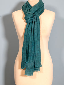 Turquoise Handwoven Cashmere Scarf