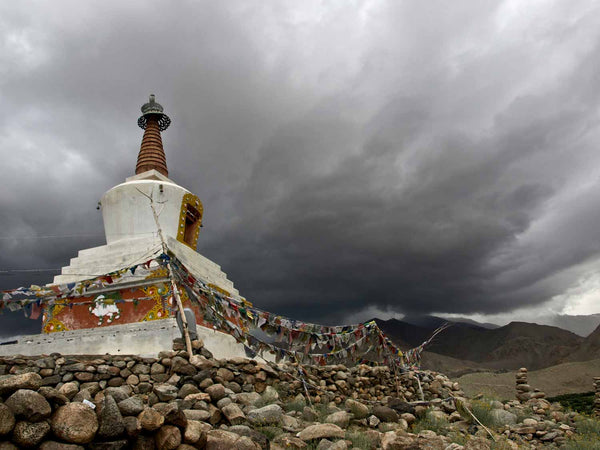 Nezer Stupa and Storm Clouds, Leh | Photos of Ladakh 1