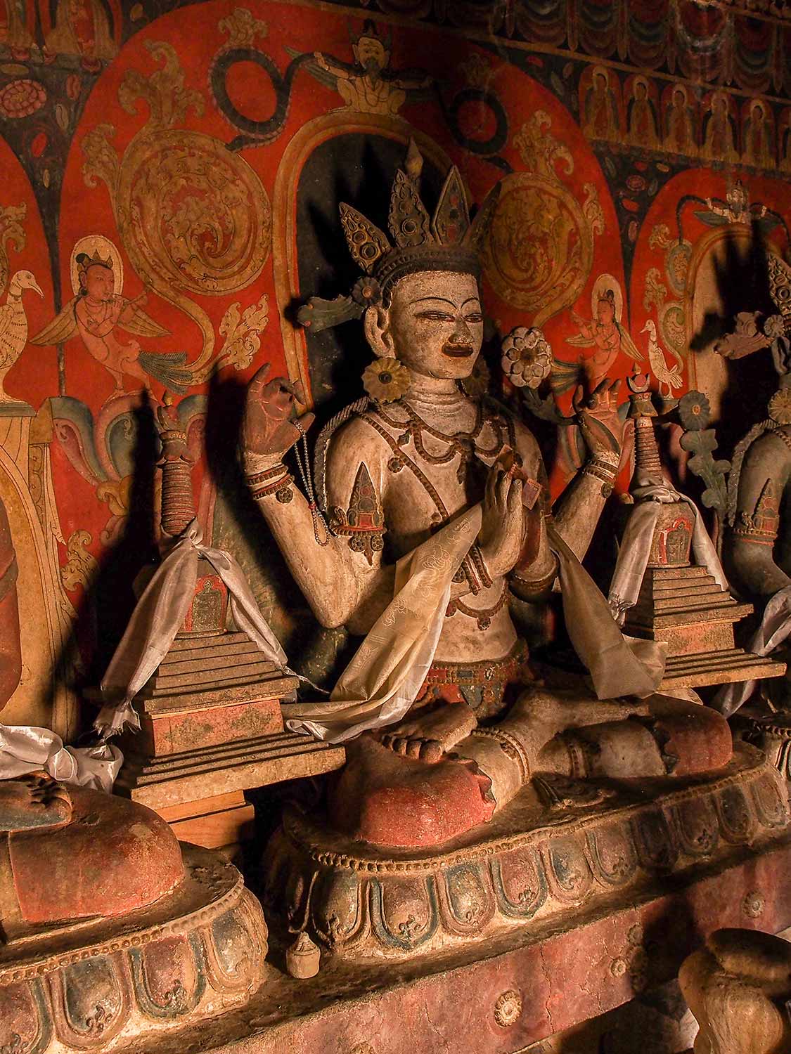 Photo of an Avalokiteshvara Statue in Kanji, Ladakh, India