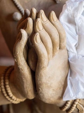 Avalokiteshvara's Hands in a workshop in Lhasa