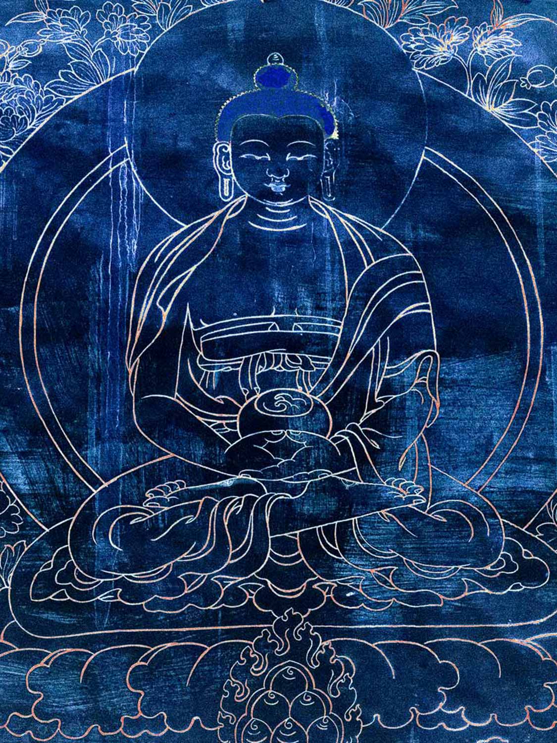 Photo of Blue Buddha, Samye monastery, Tibet