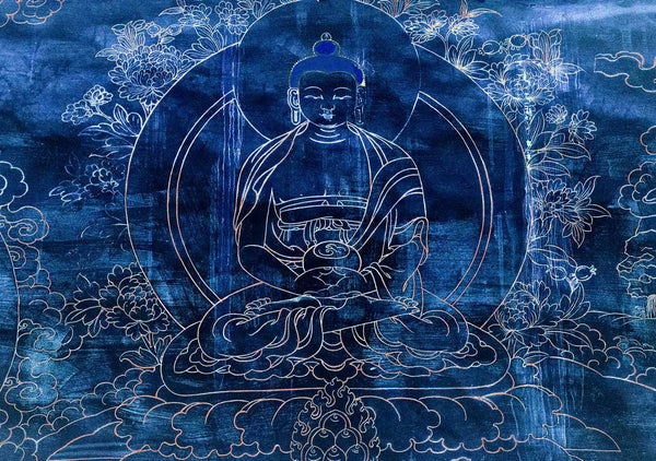 Photo of Blue Buddha, Samye monastery, Tibet